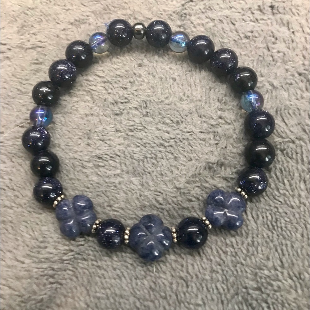 Blue sandstone & Sodalite bracelet